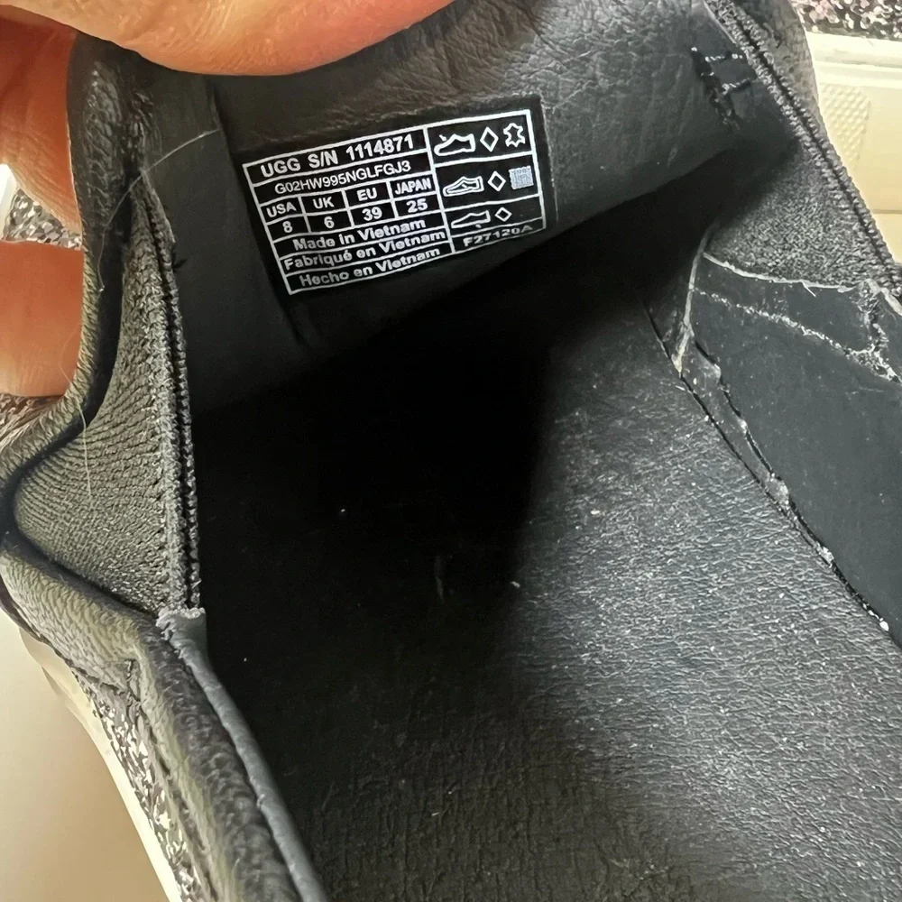 UGG Black Multi-Glitter Slip-On Shoes - Picture 14 of 15